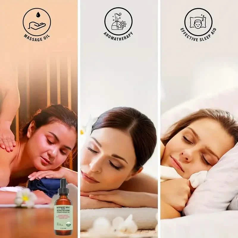 Rosmarinöl für Haarpflege, Kopfhautmassage, Hautpflege und Aromatherapie