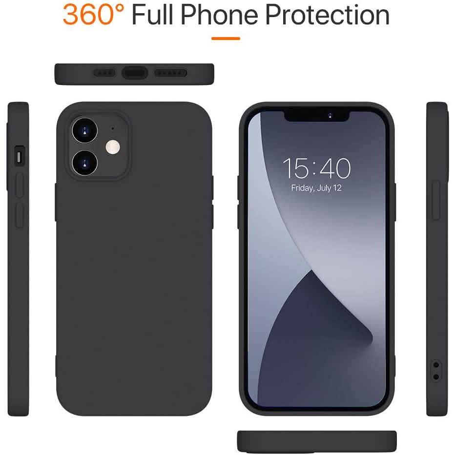 Gummihülle für iPhone 12 und iPhone 12 Pro Hülle 6,1 Zoll
