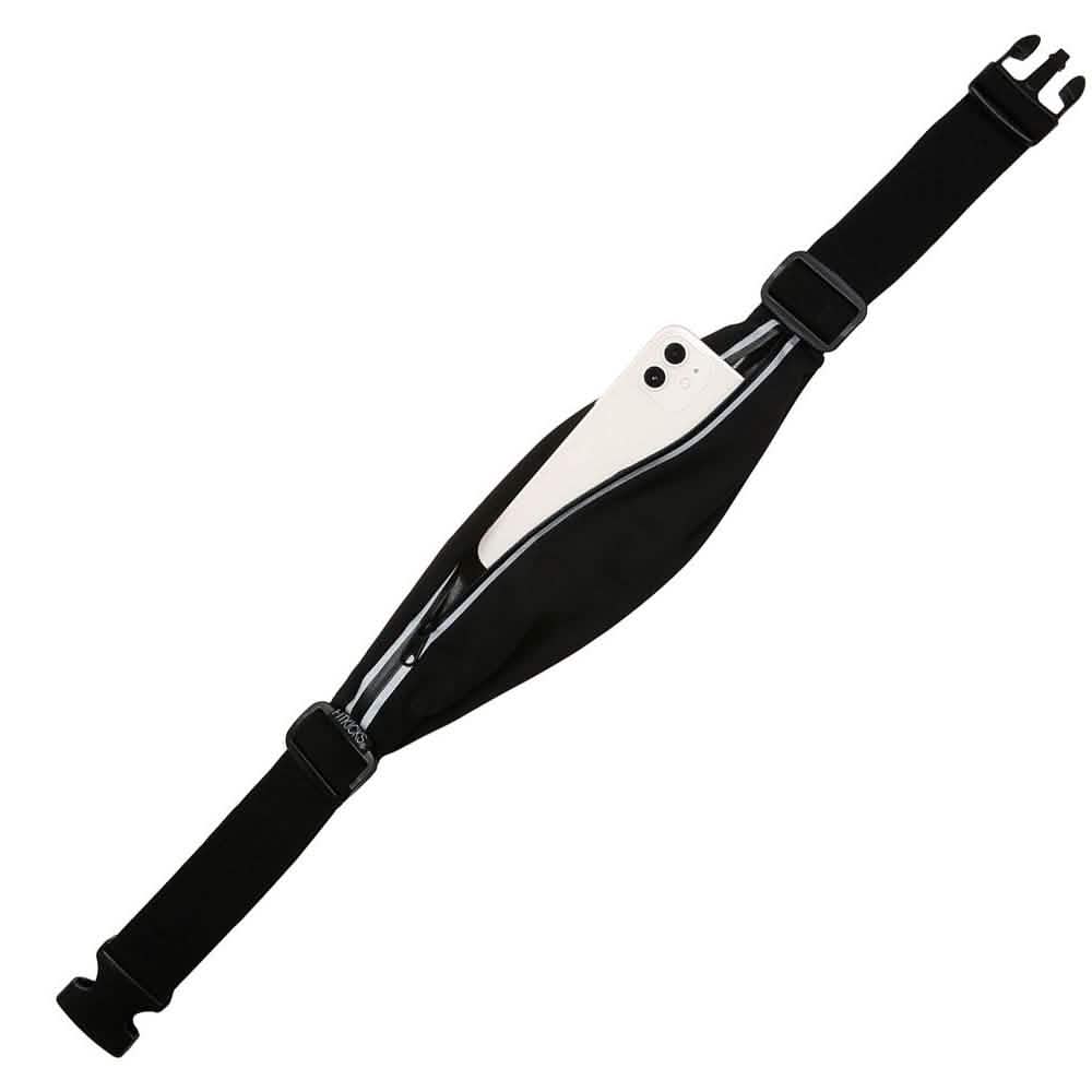 Laufgürtel Verstellbare Bauchtasche und Handyhalter mit Reflektierendem Reißverschluss