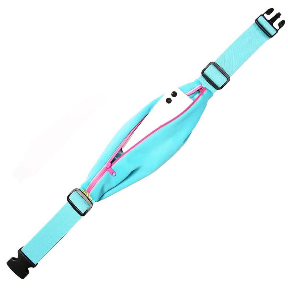 Laufgürtel Verstellbare Bauchtasche und Handyhalter mit Reflektierendem Reißverschluss