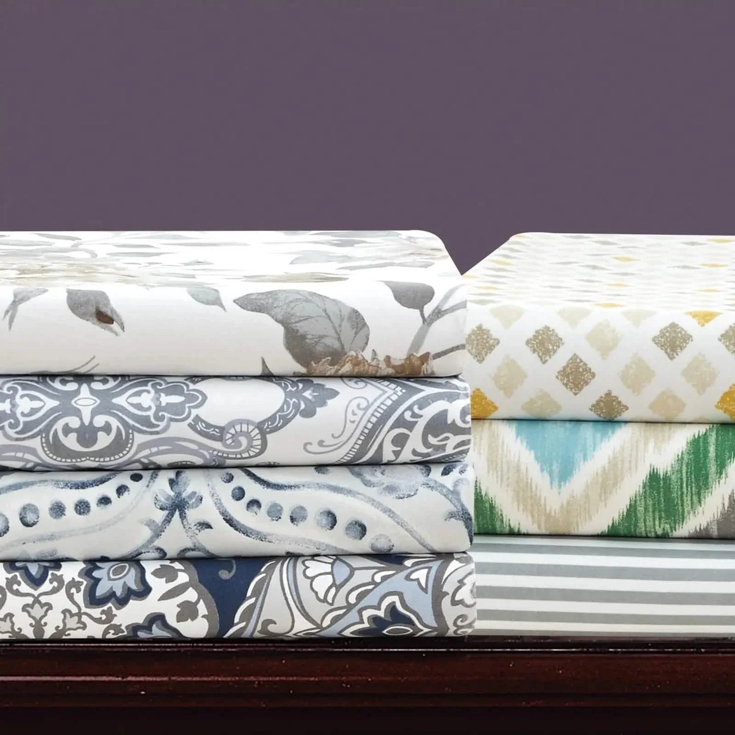 3-teiliges Set: Bibb Home 1800 Series Egyptian Luxus-Bettbezug-Set