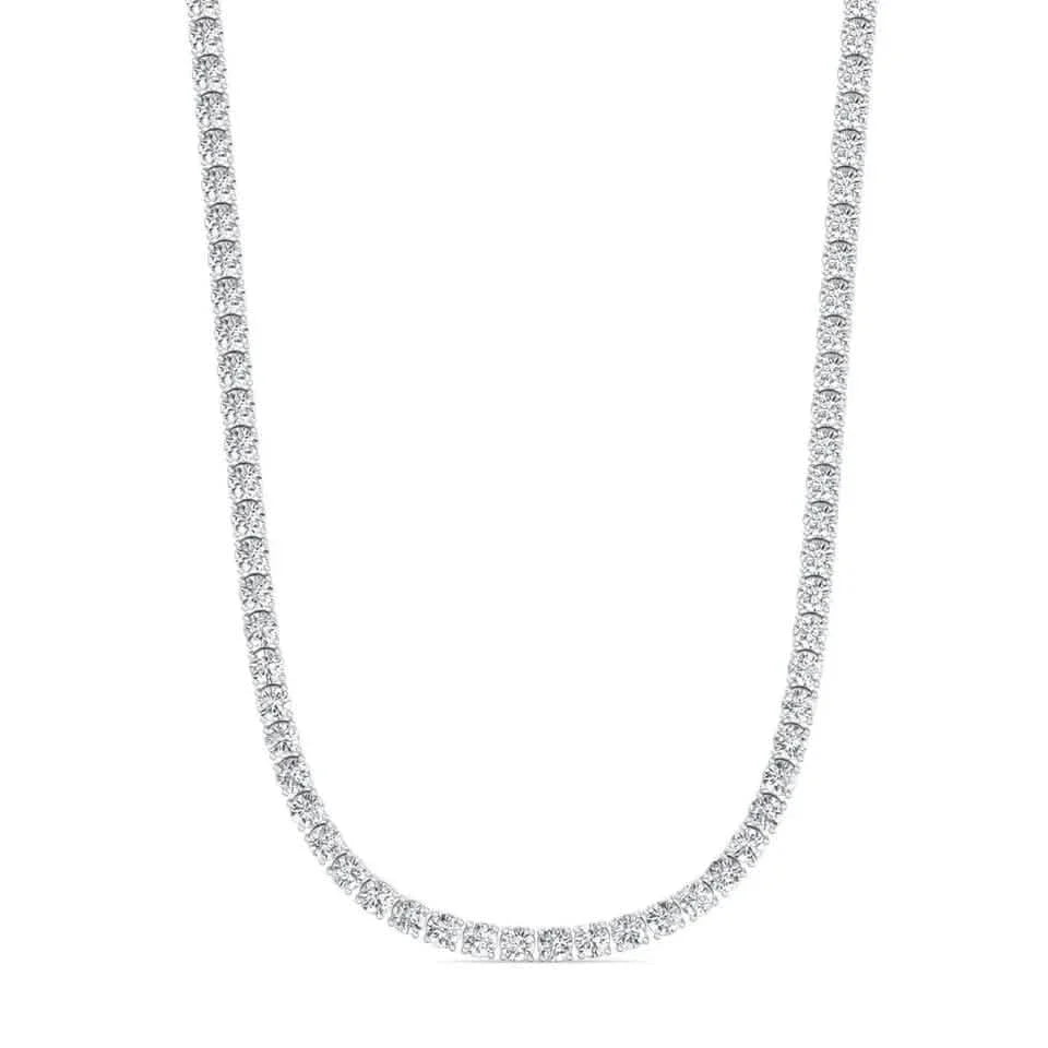 Halskette mit 16 Karat Lab Grown Diamanten – 14 Karat Weißgold, 45 cm