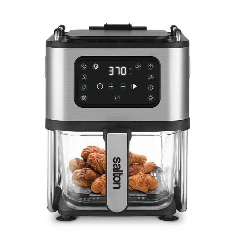 Salton Flip & Cook 3-in-1 Heißluftfritteuse, Grill & Dörrgerät