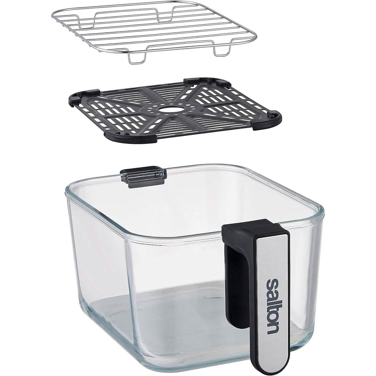 Salton Flip & Cook 3-in-1 Heißluftfritteuse, Grill & Dörrgerät