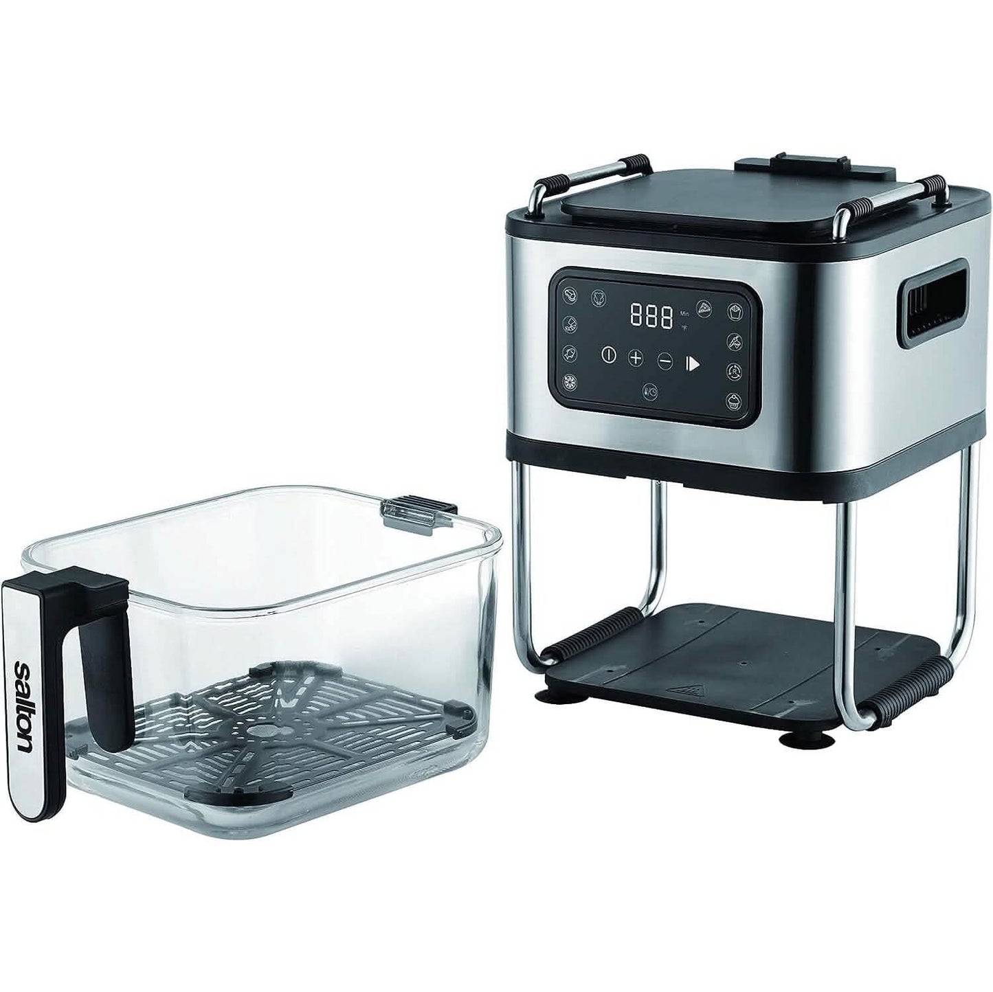 Salton Flip & Cook 3-in-1 Heißluftfritteuse, Grill & Dörrgerät