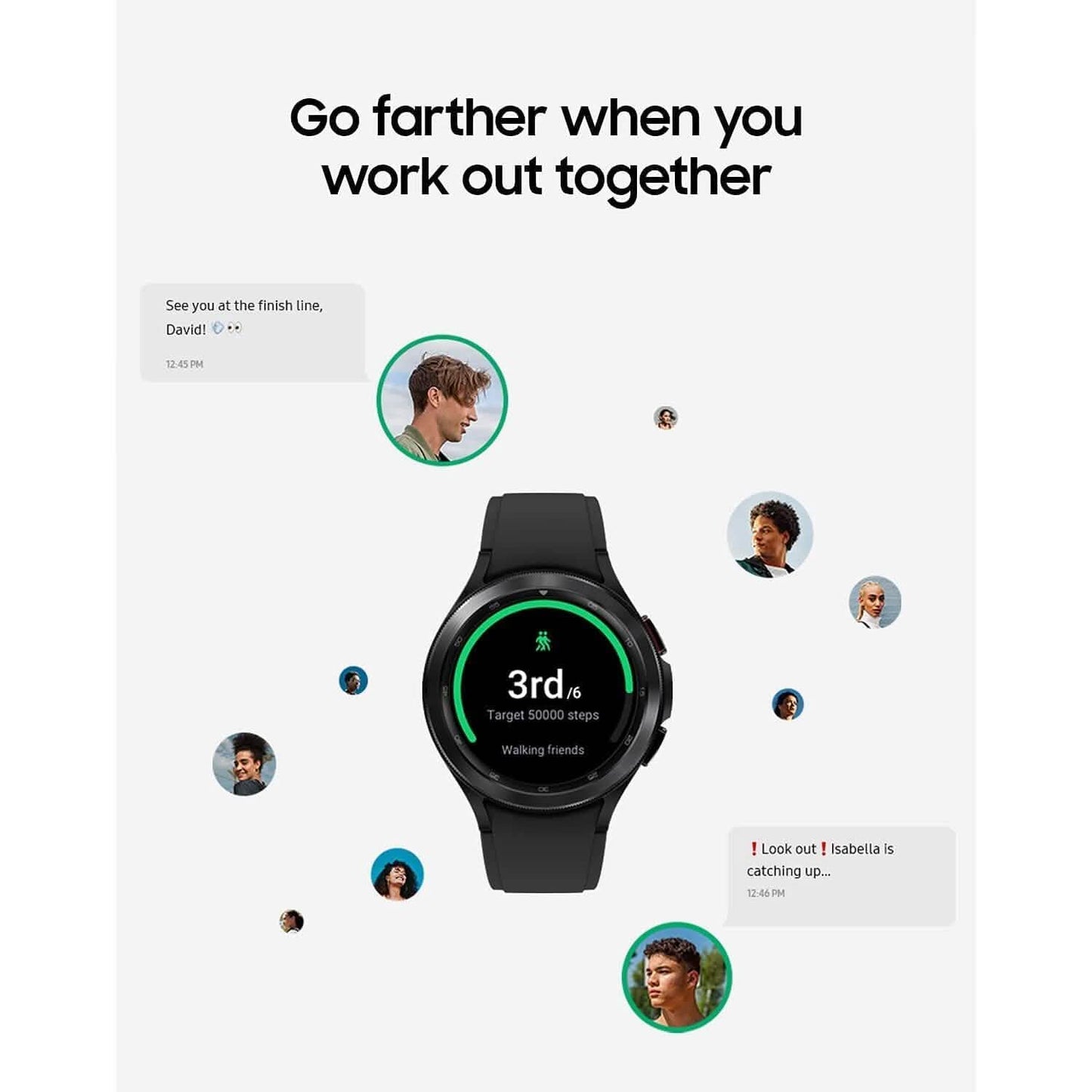 Samsung Electronics Galaxy Watch 4 Classic 46mm Smartwatch mit EKG-Monitor-Tracker (Generalüberholt)