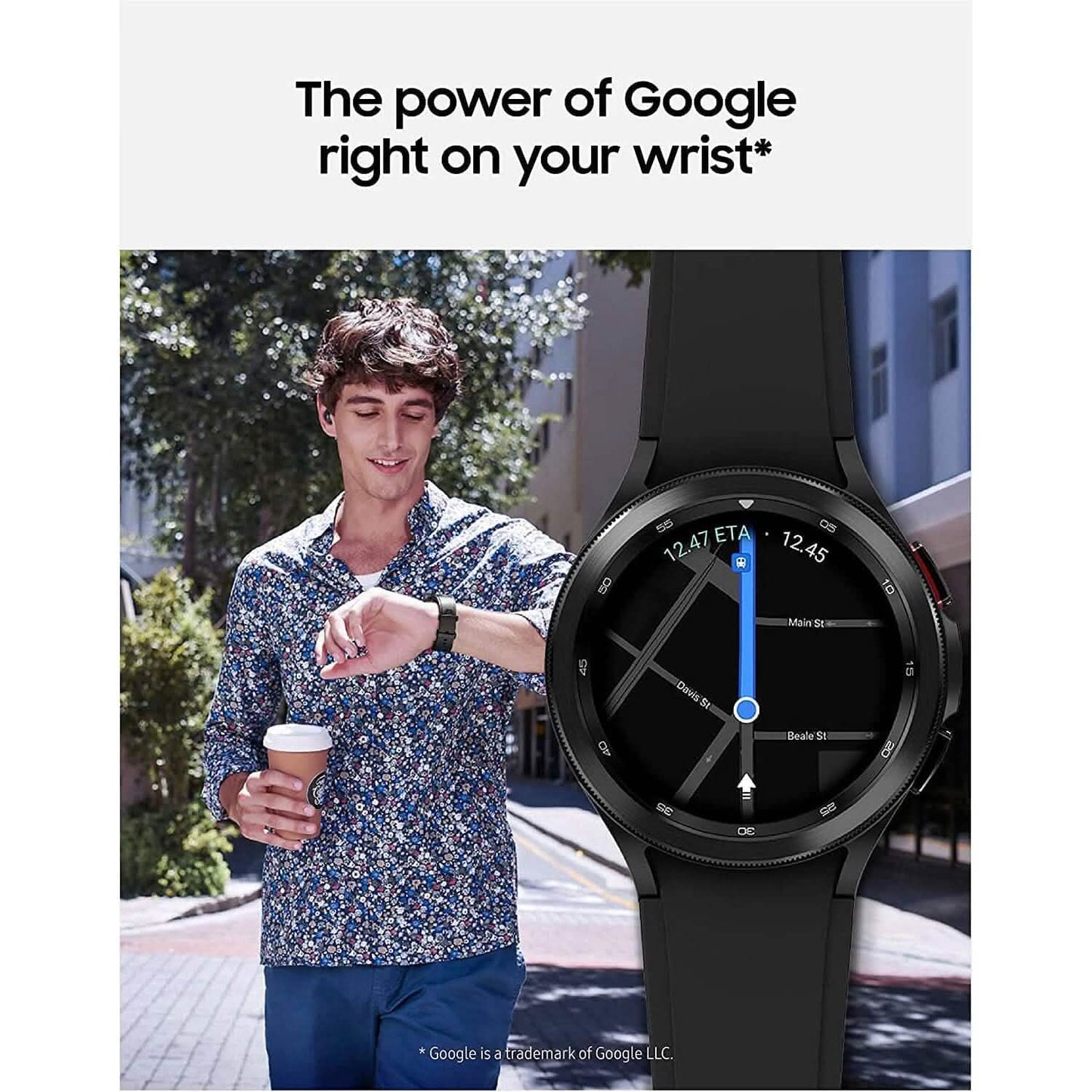 Samsung Electronics Galaxy Watch 4 Classic 46mm Smartwatch mit EKG-Monitor-Tracker (Generalüberholt)
