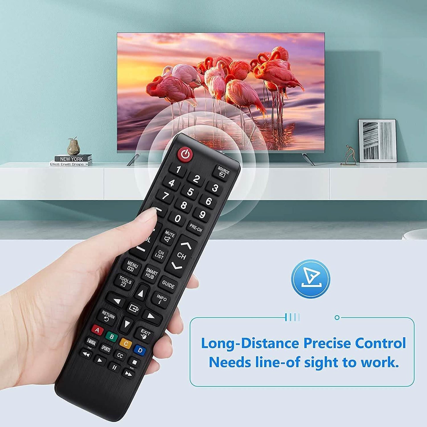 Samsung TV-Fernbedienung für alle Samsung LCD LED HDTV 3D Smart TV-Modelle