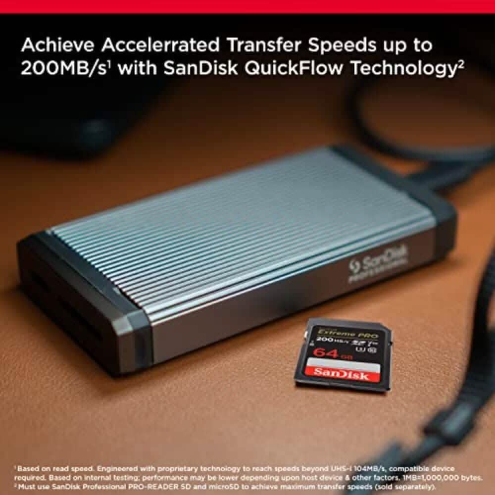 SanDisk 64GB Extreme PRO SDXC UHS-I Speicherkarte - C10, U3, V30, 4K UHD, SD Karte - SDSDXXU-064G-GN4IN (Generalüberholt)