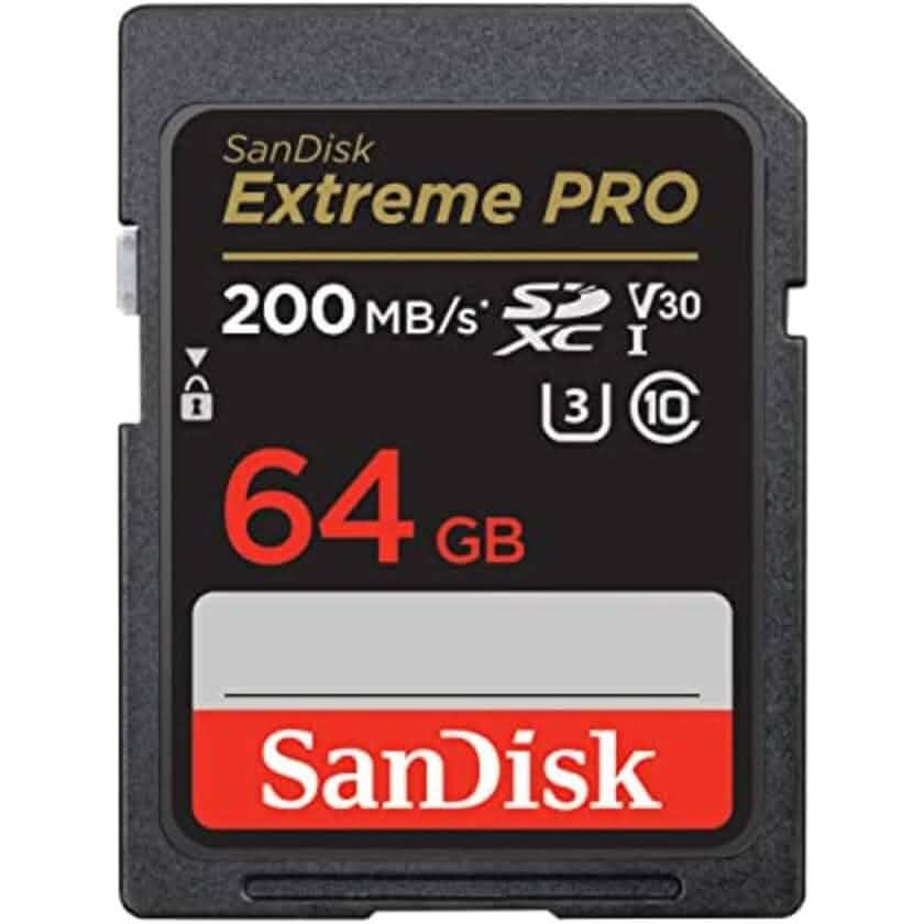SanDisk 64GB Extreme PRO SDXC UHS-I Speicherkarte - C10, U3, V30, 4K UHD, SD Karte - SDSDXXU-064G-GN4IN (Generalüberholt)
