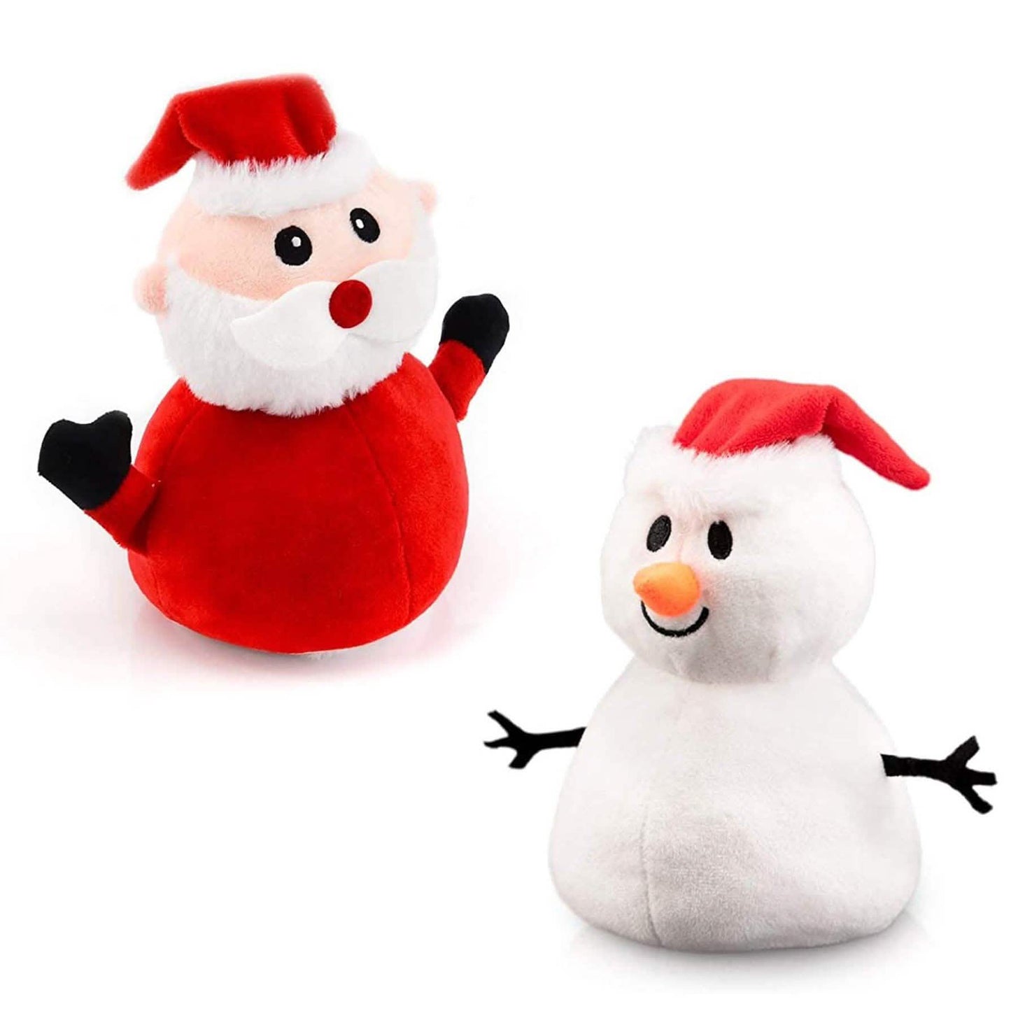 Weihnachtsmann Plüsch Schneemann Spielzeug Doppelseitiger Weihnachtsmann Kindergeschenk
