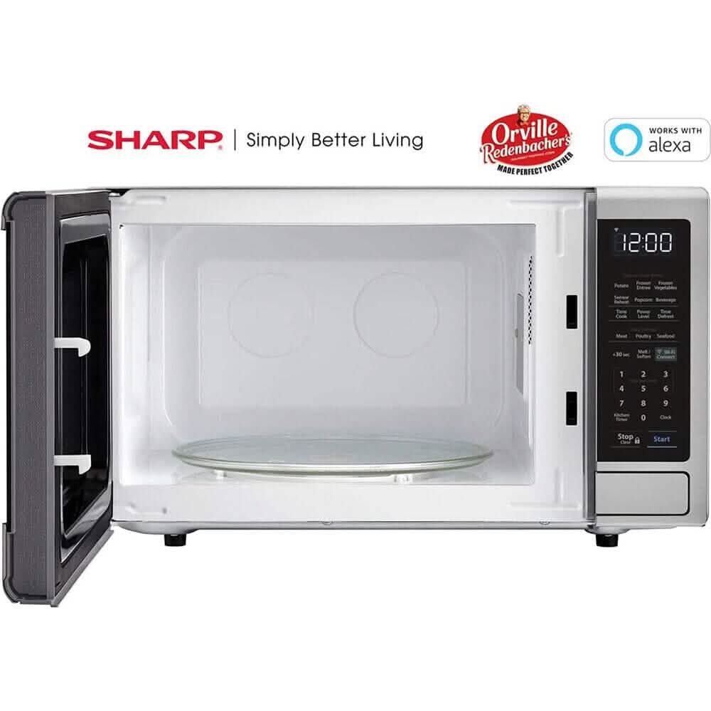 Sharp 1,4 Cu. Ft. Arbeitsplatten-Mikrowelle mit Alexa-fähiger Steuerung