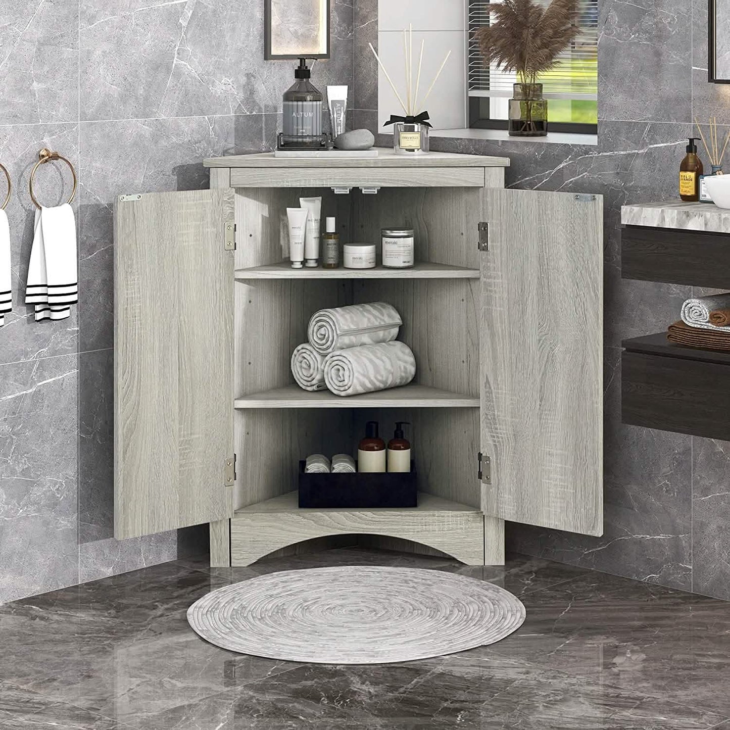 Regaleckschrank Dreieck Eckschrank