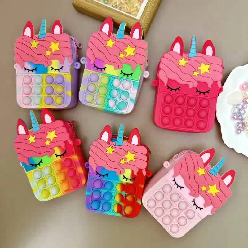 Umhängetasche Fidget Toys Pop Fidget Rucksack Spielzeug