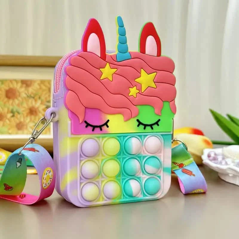 Umhängetasche Fidget Toys Pop Fidget Rucksack Spielzeug