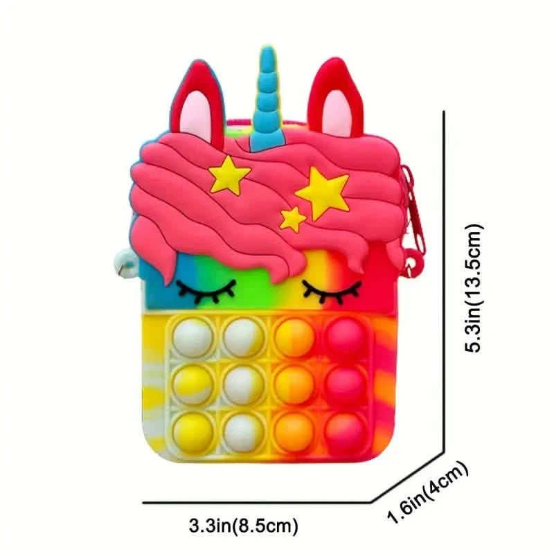 Umhängetasche Fidget Toys Pop Fidget Rucksack Spielzeug