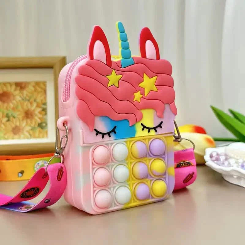 Umhängetasche Fidget Toys Pop Fidget Rucksack Spielzeug