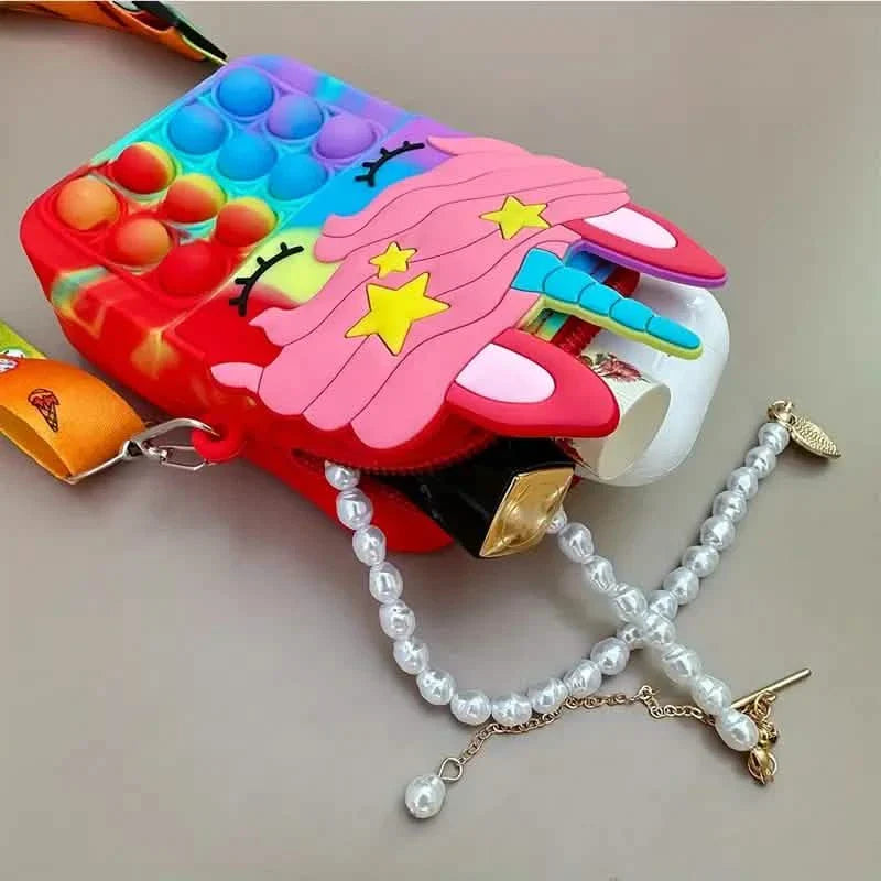 Umhängetasche Fidget Toys Pop Fidget Rucksack Spielzeug