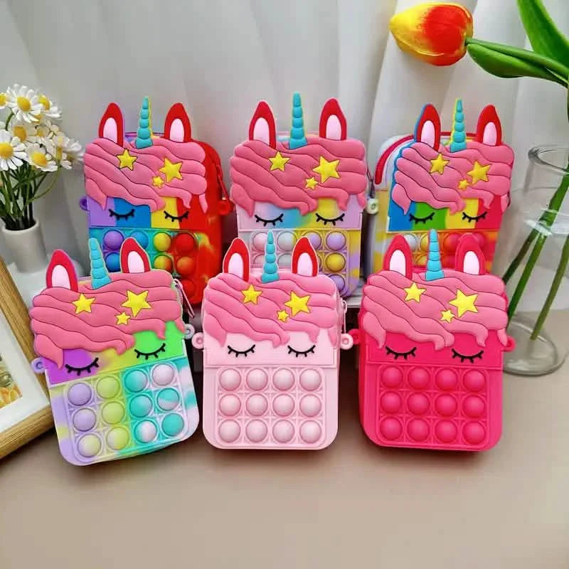 Umhängetasche Fidget Toys Pop Fidget Rucksack Spielzeug