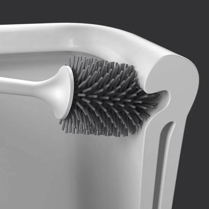 Toilettenbürste mit Silikonkopf, schnell abtropfend, Reinigungswerkzeug