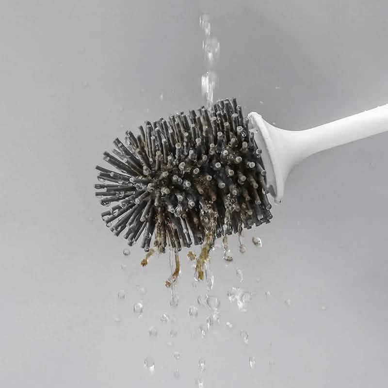 Toilettenbürste mit Silikonkopf, schnell abtropfend, Reinigungswerkzeug