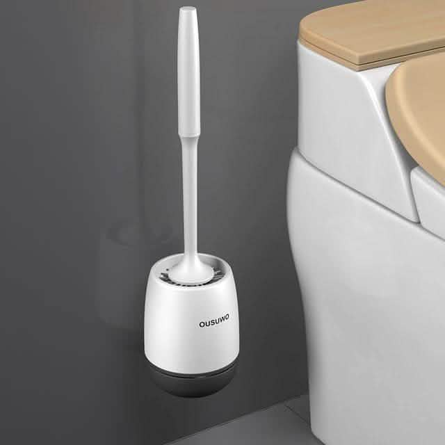 Toilettenbürste mit Silikonkopf, schnell abtropfend, Reinigungswerkzeug