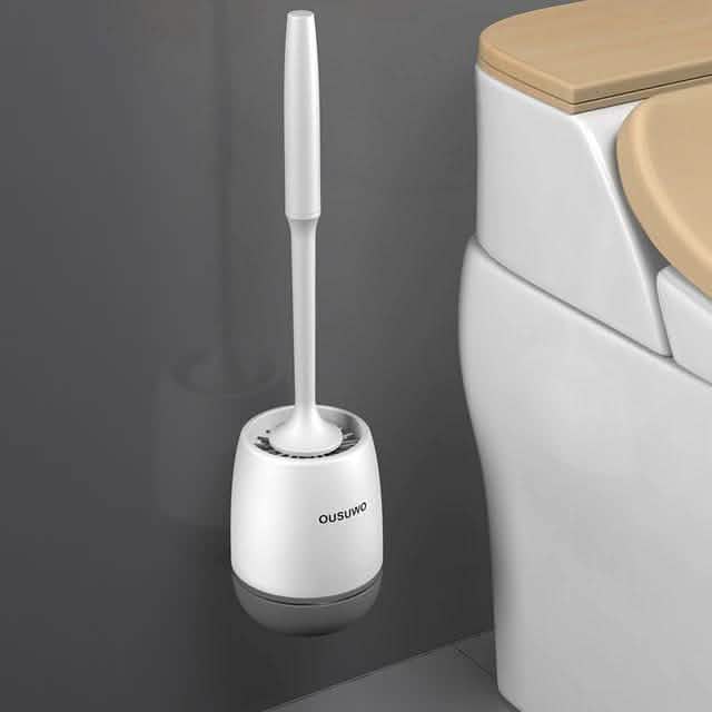 Toilettenbürste mit Silikonkopf, schnell abtropfend, Reinigungswerkzeug