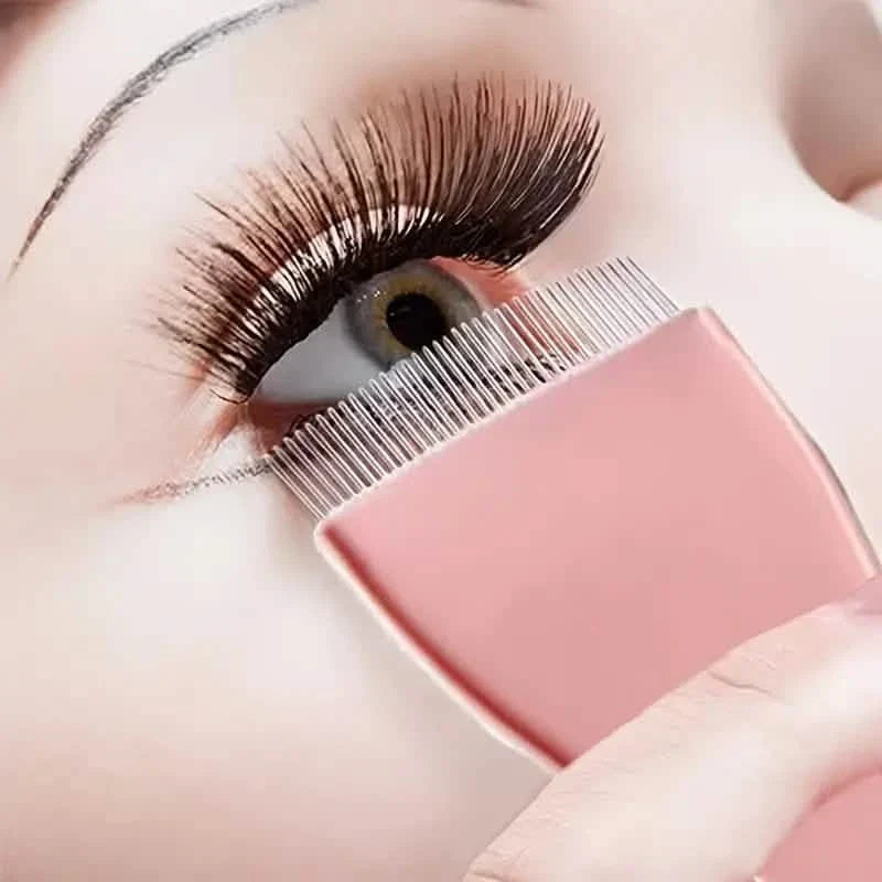 Einzelner klappbarer Wimpernkamm aus Stahl