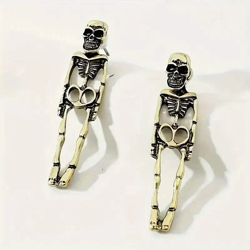 Skelett-Design-Ohrhänger