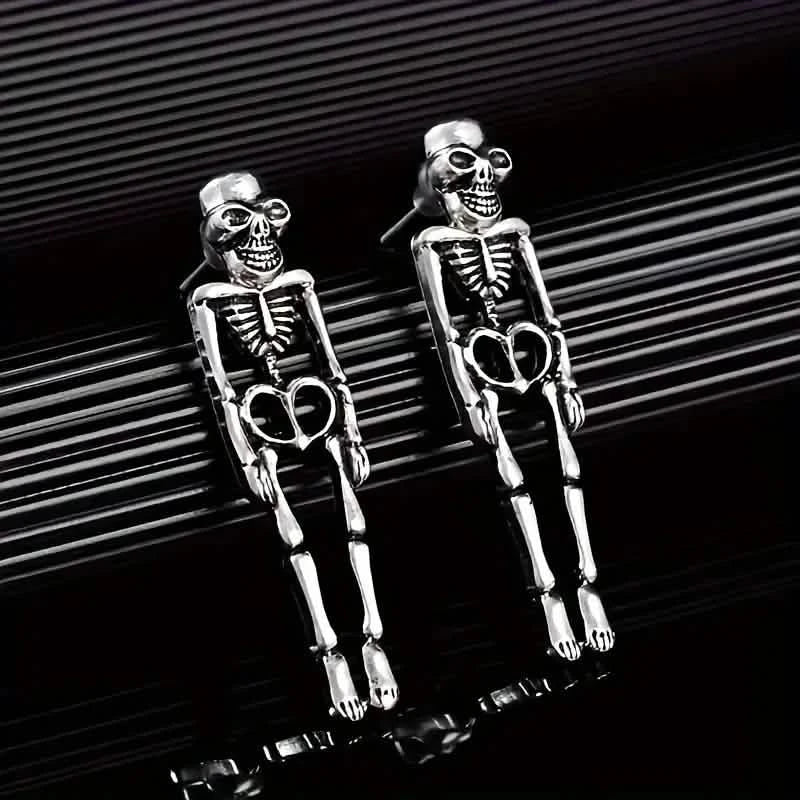 Skelett-Design-Ohrhänger