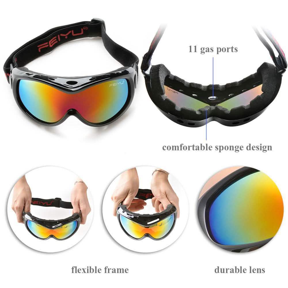Skibrille Doppelte Antibeschlaggläser Sonnenbrille für Kinder