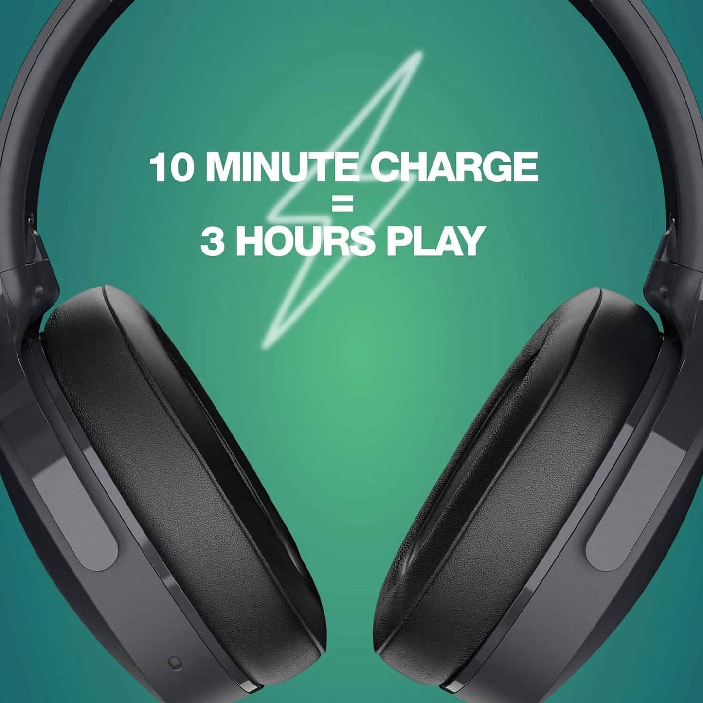 Skullcandy Hesh ANC Kabellose Over-Ear Kopfhörer mit Geräuschunterdrückung – True Black (Generalüberholt)