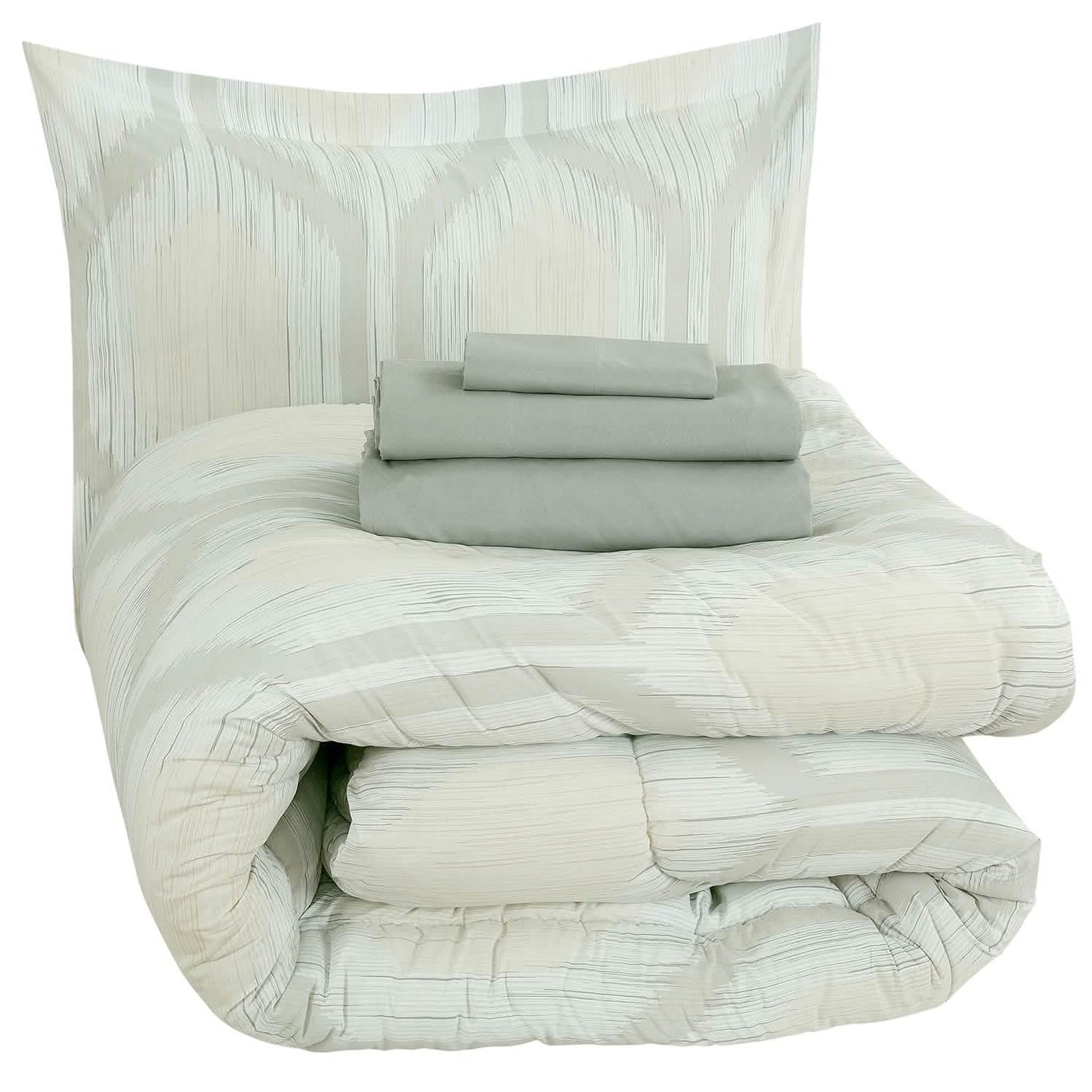 Sloane Street Hexagon Strié Stripe Wendebettwäsche-Set