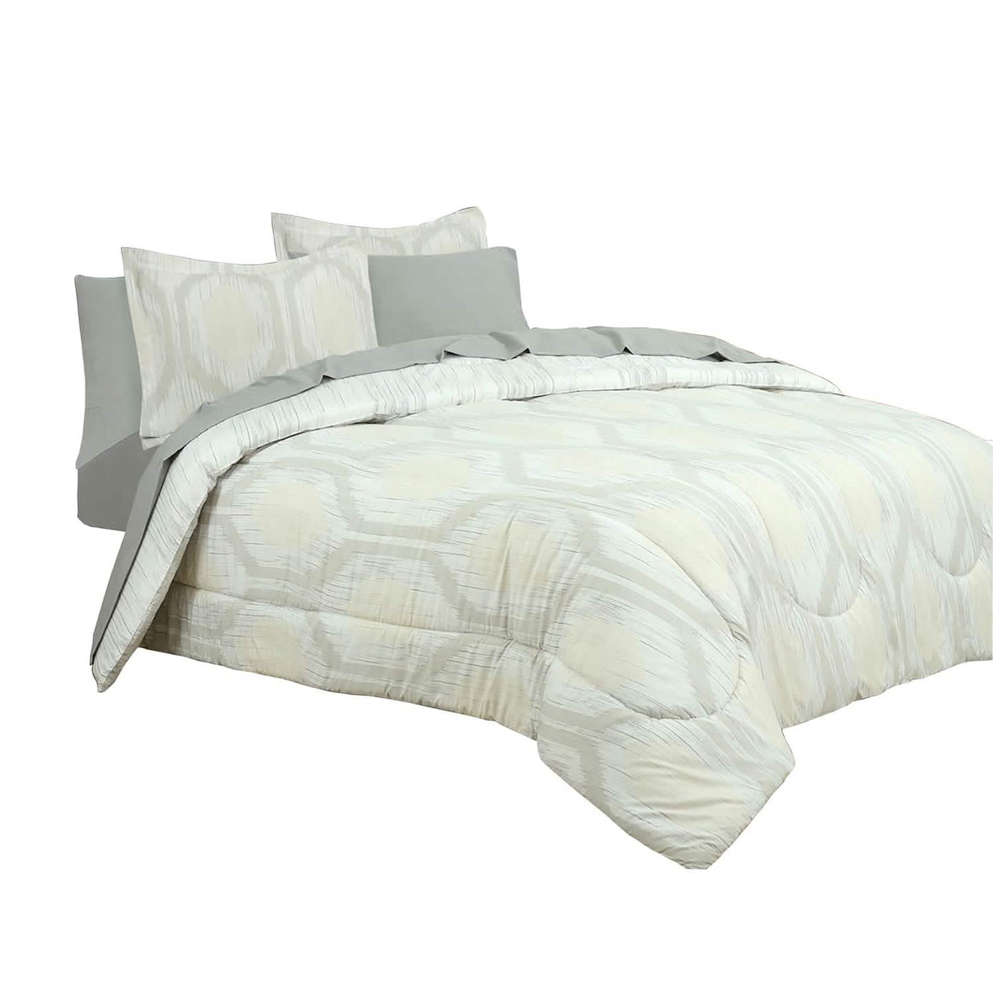 Sloane Street Hexagon Strié Stripe Wendebettwäsche-Set