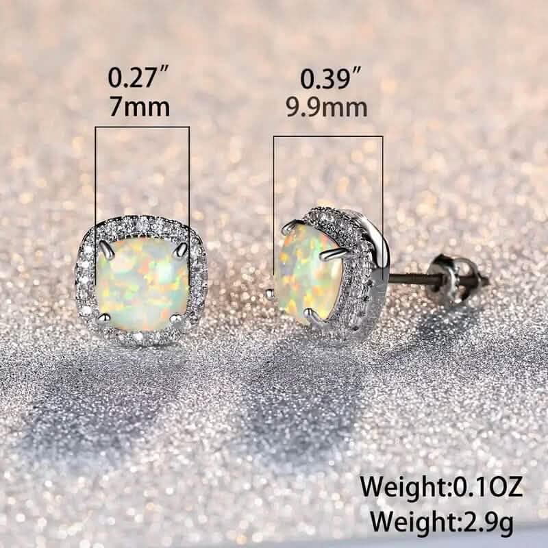 Kleine exquisite quadratische Zirkonia-Ohrringe