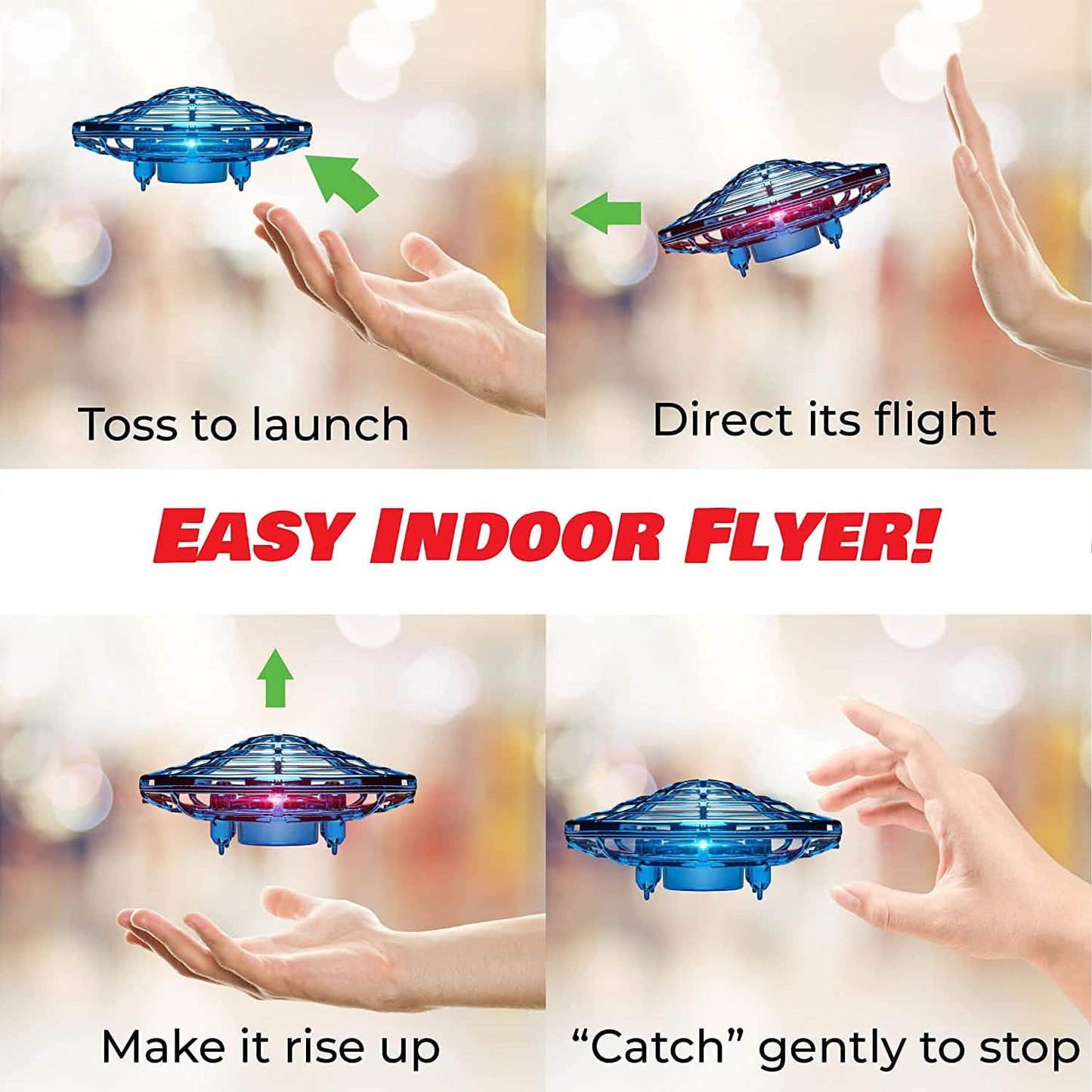 Kleine UFO Flugball Drohne Spielzeug
