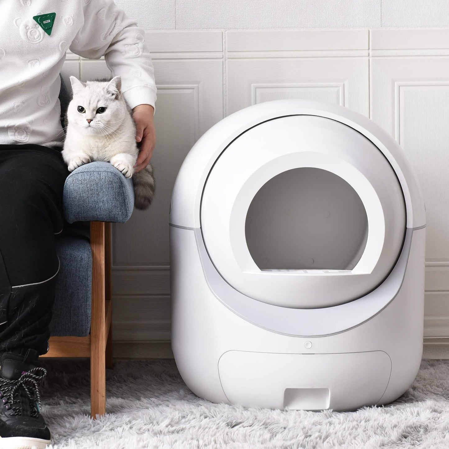 Intelligente automatische Katzentoilette, selbstreinigende Katzentoilette für mehrere Katzen