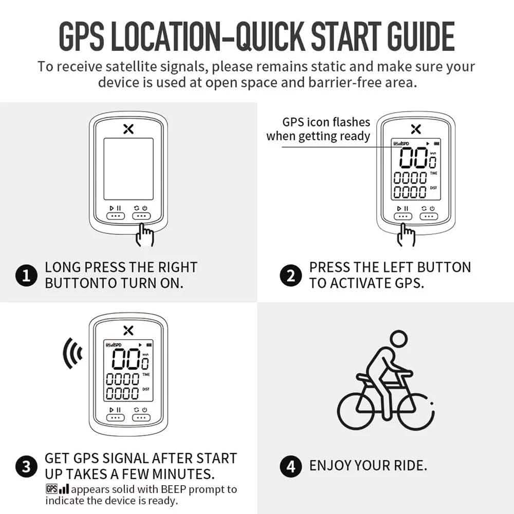 Smart GPS Fahrradcomputer Kabelloser Fahrradcomputer