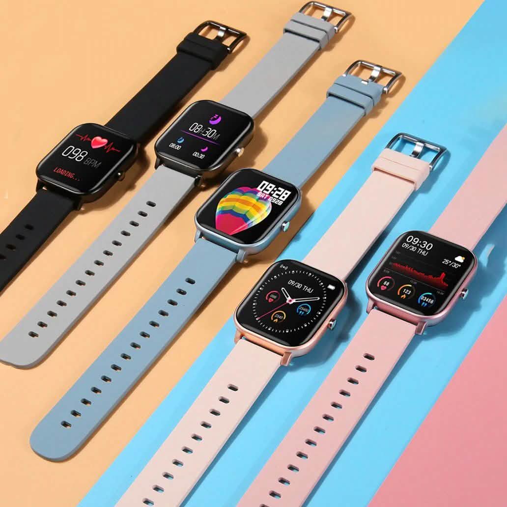 Smartwatch Fitness-Tracker mit Herzfrequenz, Blutdruck, Blutsauerstoff, Schlaf-Tracking & mehr