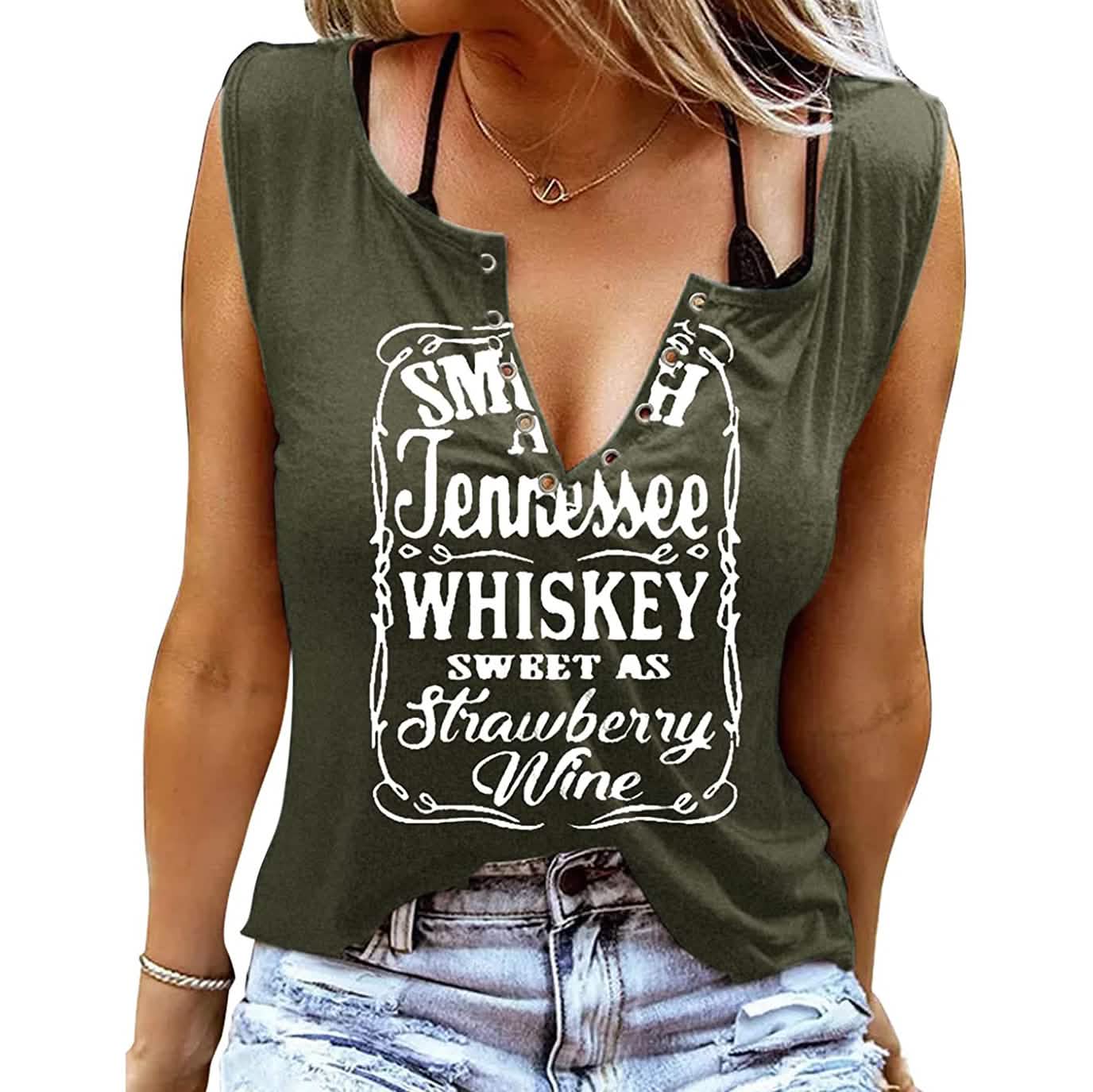So glatt wie Tennessee Whiskey süß wie Erdbeerwein Hemd