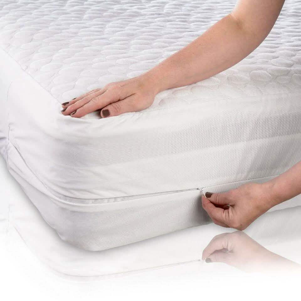 Matratzenschoner aus glattem Tencel - Größe: Twin