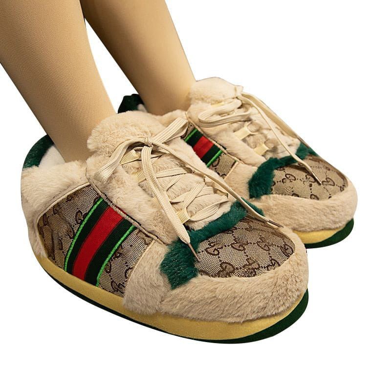 Sneaker-Hausschuhe, inspiriert von Gucci, Unisex für Erwachsene und Kinder