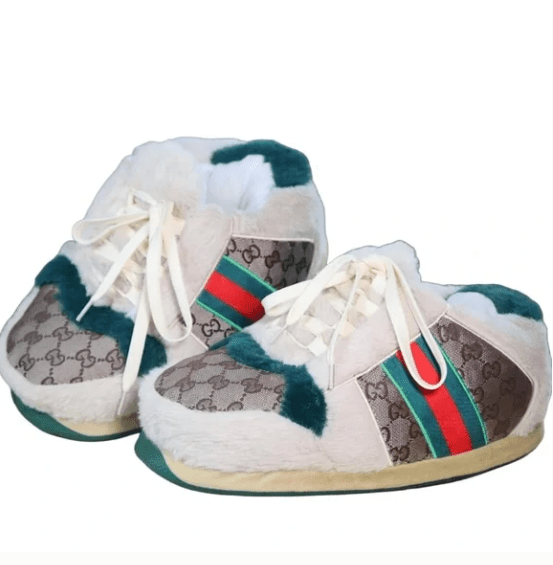 Sneaker-Hausschuhe, inspiriert von Gucci, Unisex für Erwachsene und Kinder