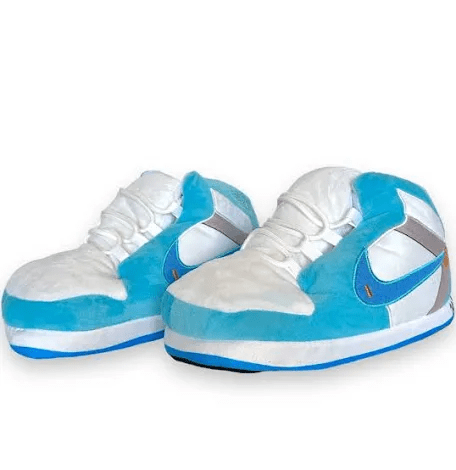 Sneaker-Hausschuhe Off-White OG blau Jordan 1 unisex für Erwachsene und Kinder