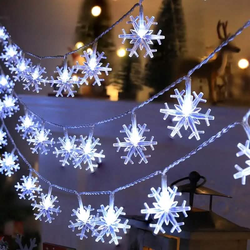 LED-Lichterkette Schneeflocke 152cm/60 Zoll