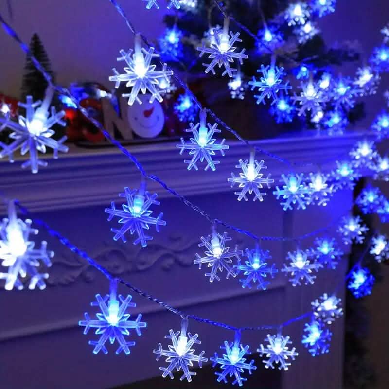 LED-Lichterkette Schneeflocke 152cm/60 Zoll