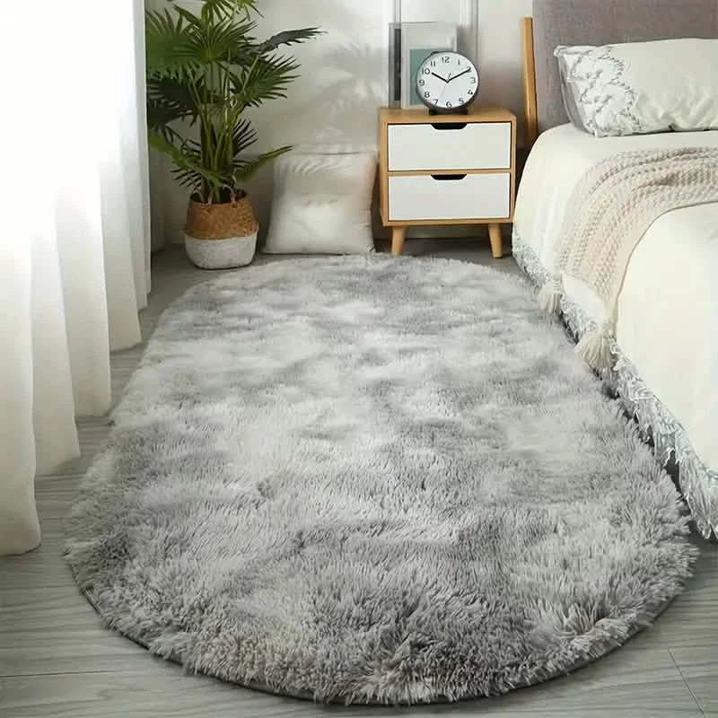 Weicher, flauschiger Hochflor-Teppich für Wohnzimmer und Schlafzimmer – rutschfest, maschinenwaschbar