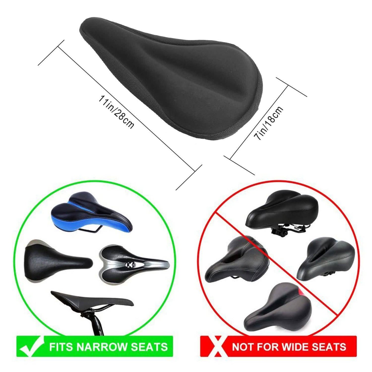 Weicher Silikon Gel Fahrradsattel Überzug