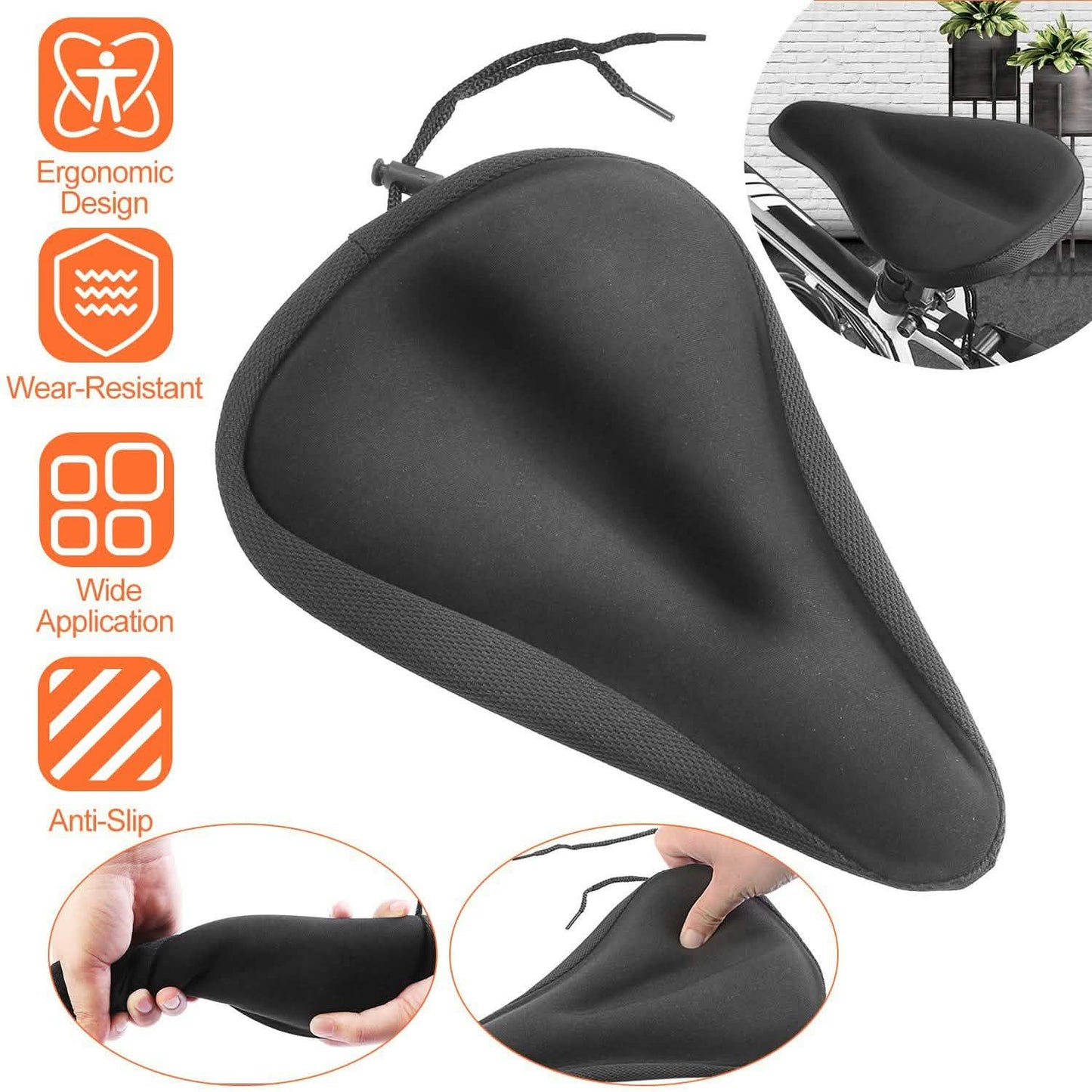 Weicher Silikon Gel Fahrradsattel Überzug