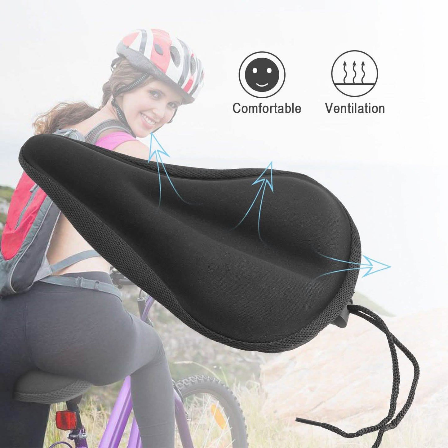 Weicher Silikon Gel Fahrradsattel Überzug